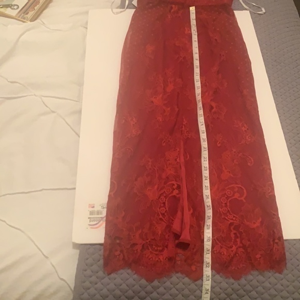 Lovers + Friends Red Lace Mini Dress - Picture 12 of 13